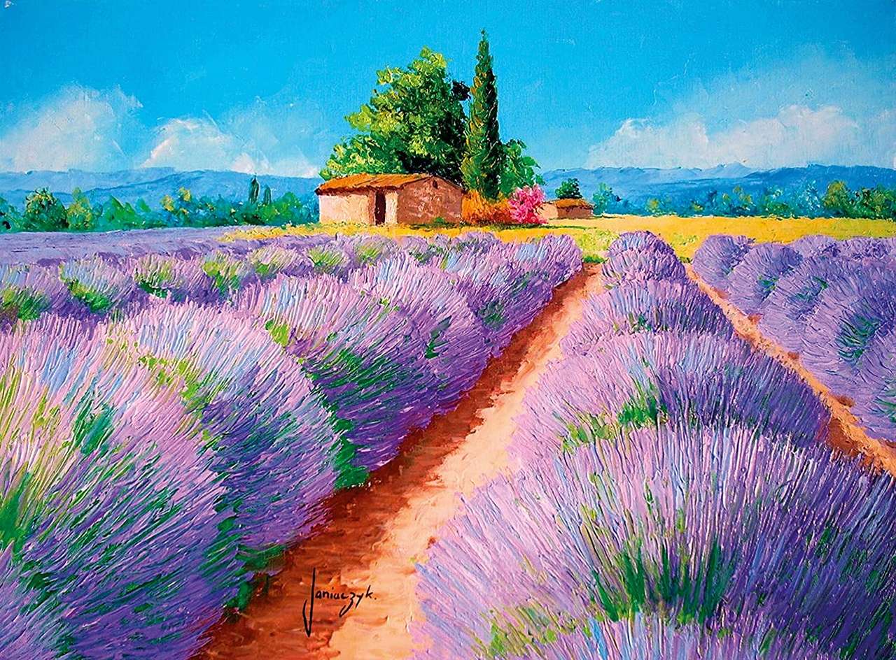 Lavender fields online puzzle