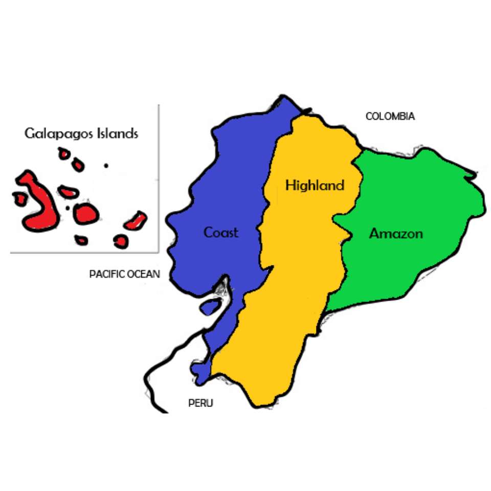 Mapa del Ecuador rompecabezas en línea
