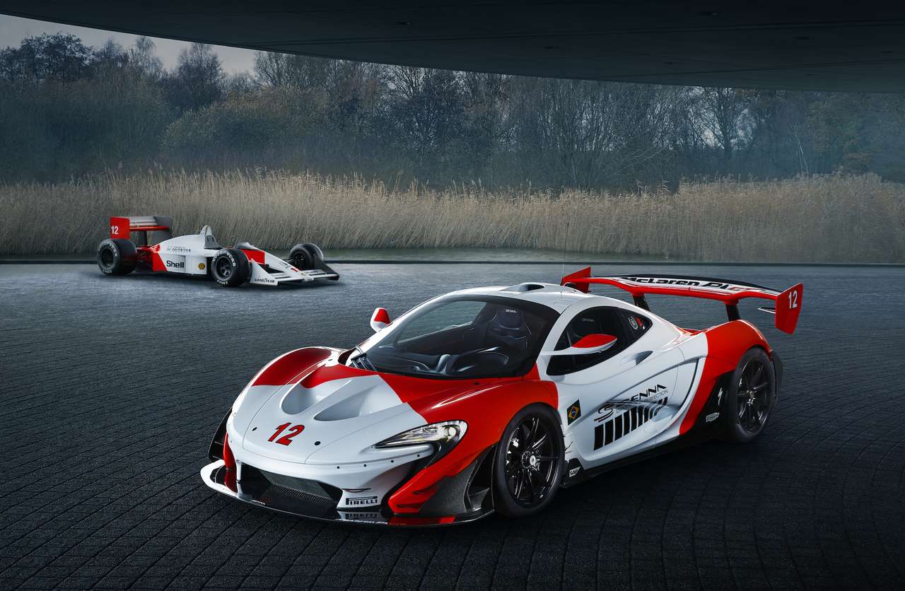McLaren P1 senna GTR och McLaren MP4/4 Pussel online