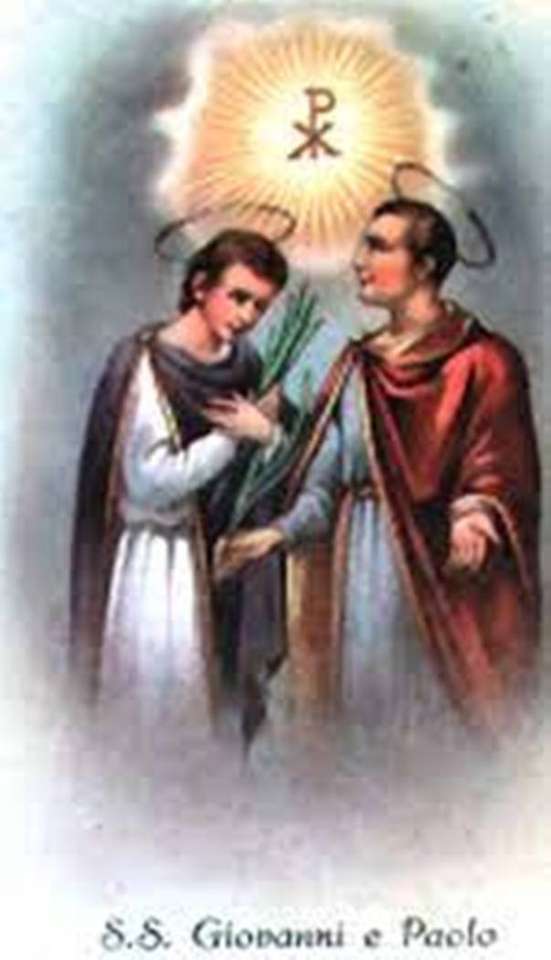 De heliga Johannes och Paulus av Rom pussel på nätet