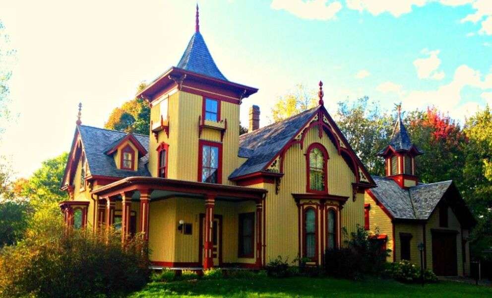 Casa tipo Victoriano moderna (117) #280 rompecabezas en línea