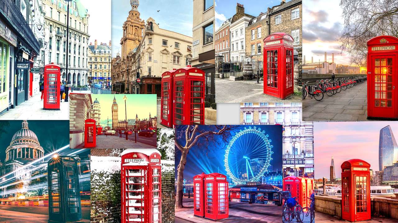 LONDRA - CABINE TELEFONICHE puzzle online