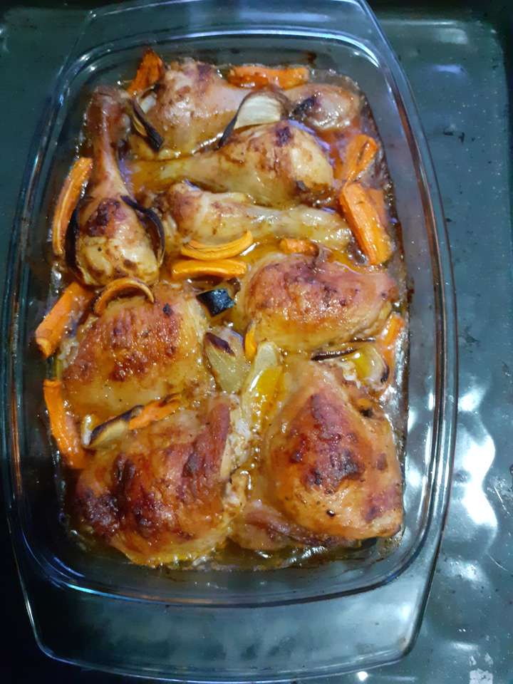 Pečené kuře z trouby skládačky online