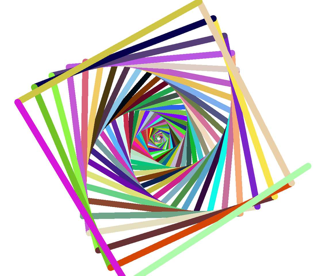 spirală pătrată puzzle online