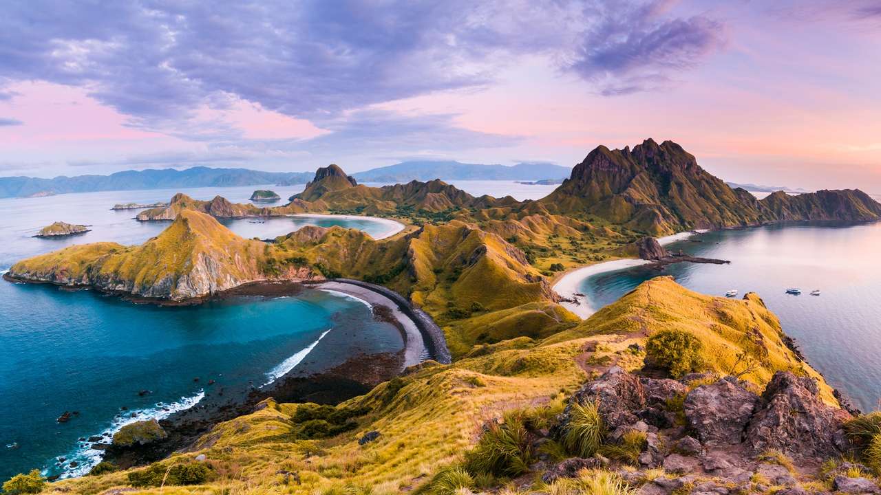 Остров Комодо Индонезия онлайн-пазл