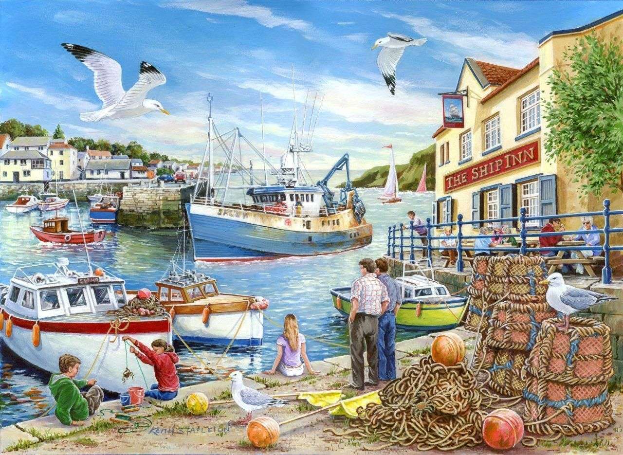 Fishing boats bay online puzzle