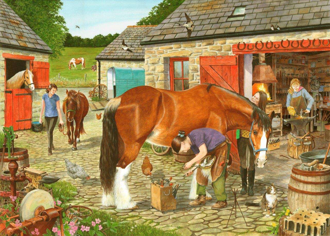 Cavalos de sapataria puzzle online