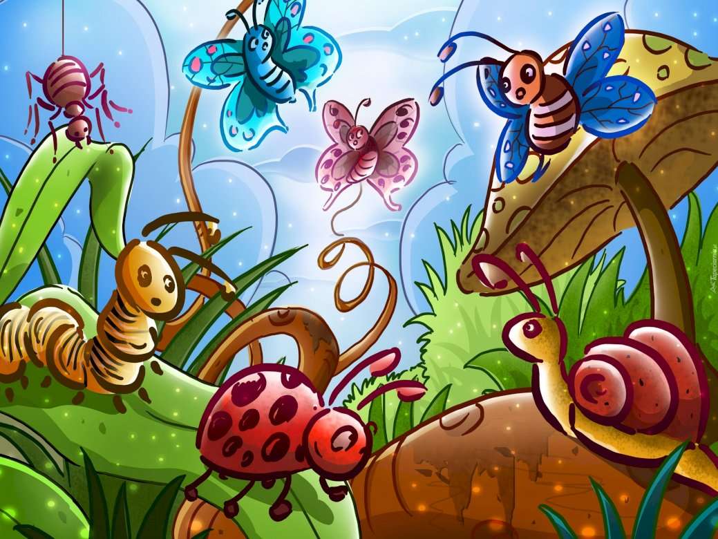 Různý hmyz skládačky online