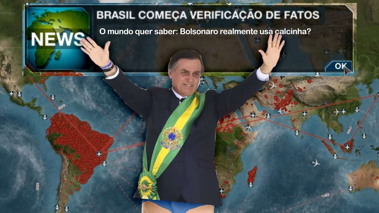 Bolsonaro i underkläder pussel på nätet