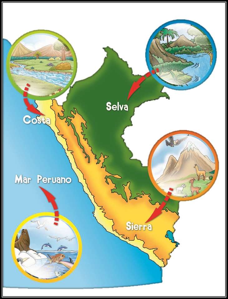Regiony Peru. online puzzle