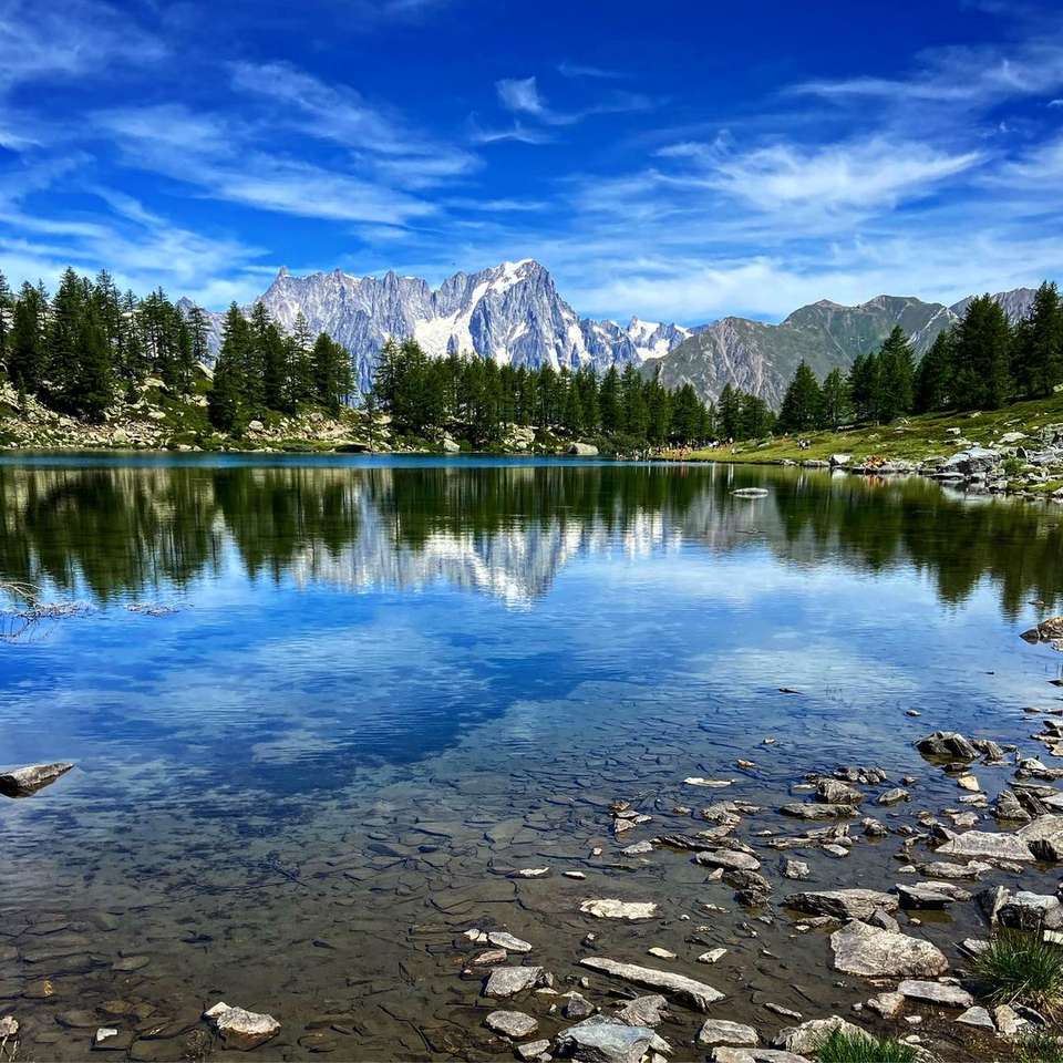 планинско езеро онлайн пъзел