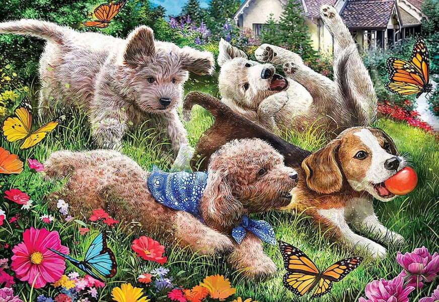 Cuccioli che si divertono #189 puzzle online