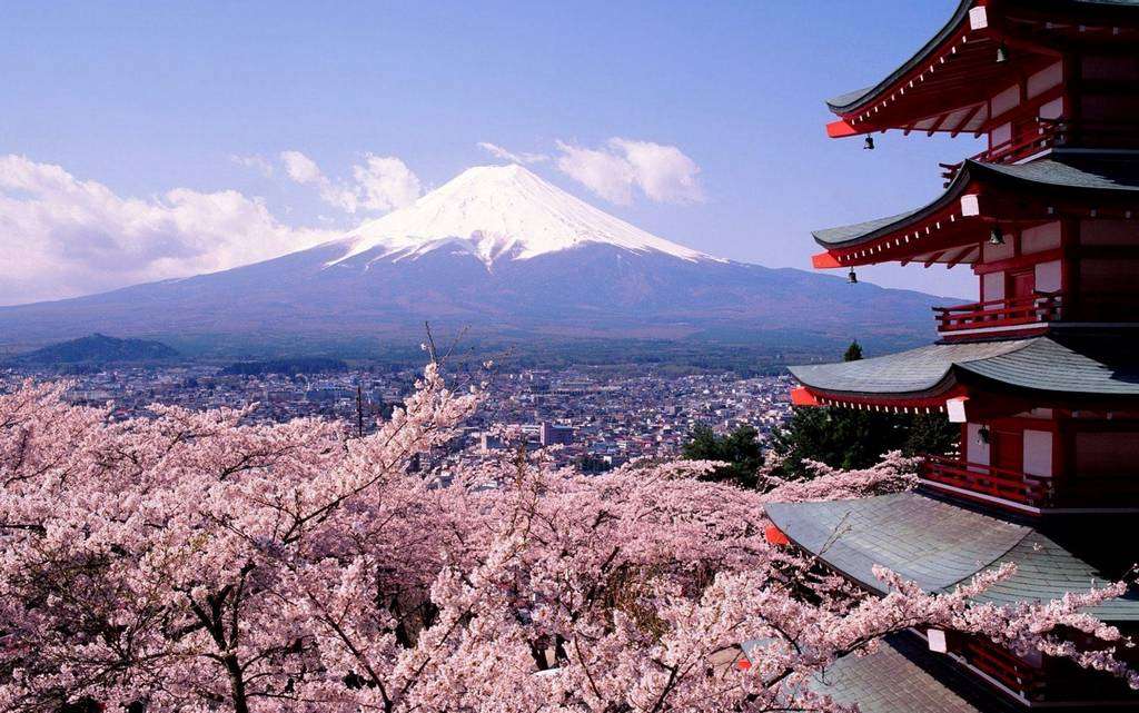 Mount Fuji en Nationaal Park Hakone online puzzel