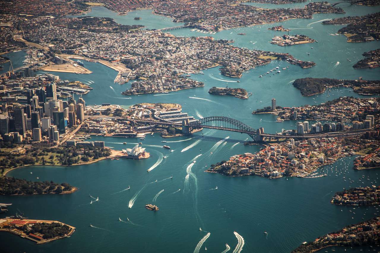 красив залив на Сидни онлайн пъзел