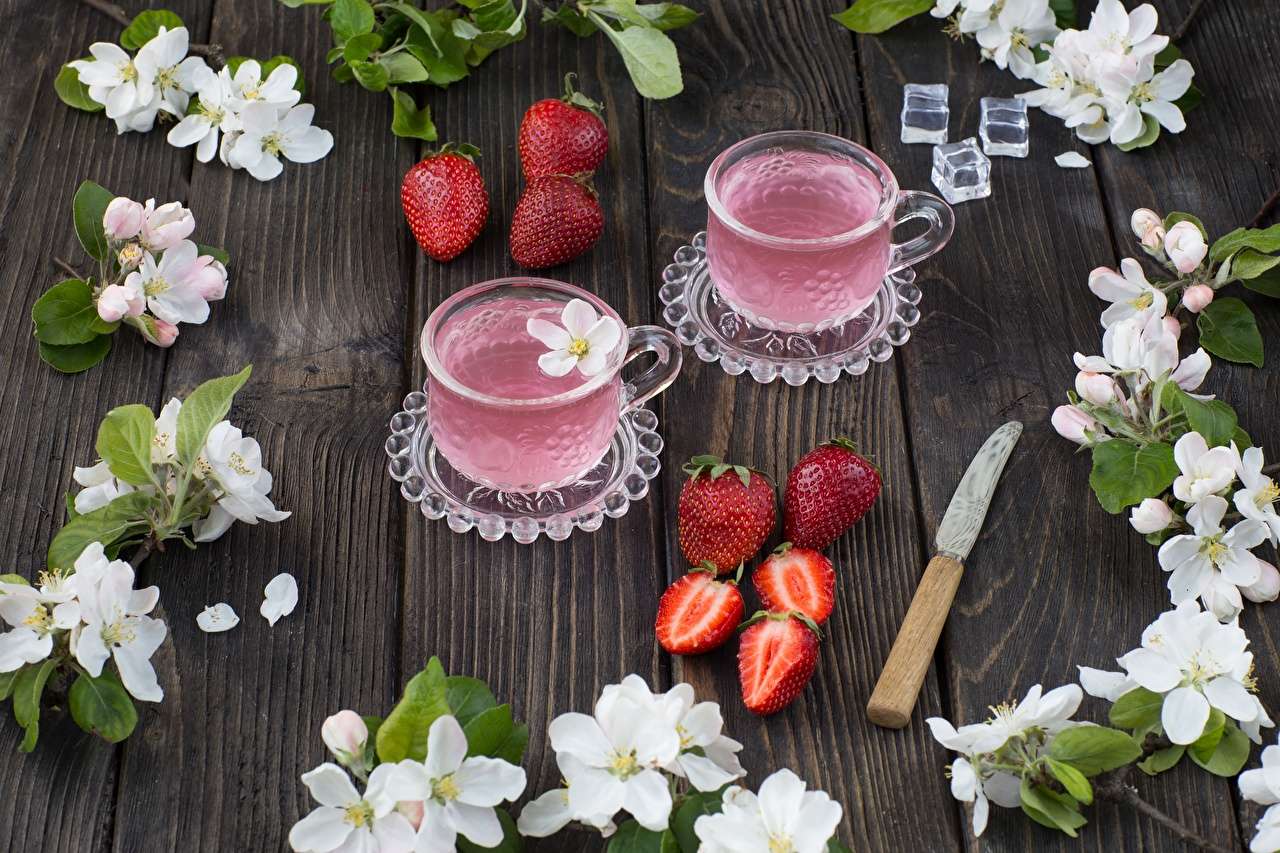 Strawberry, Drinks Puzzlespiel online