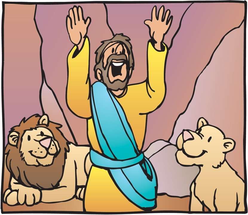 Daniel v lví jámě skládačky online