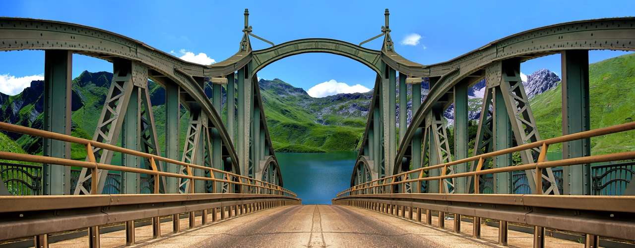 Ταξιδιωτικές σιδηροδρομικές αψιδωτές γέφυρες παζλ online