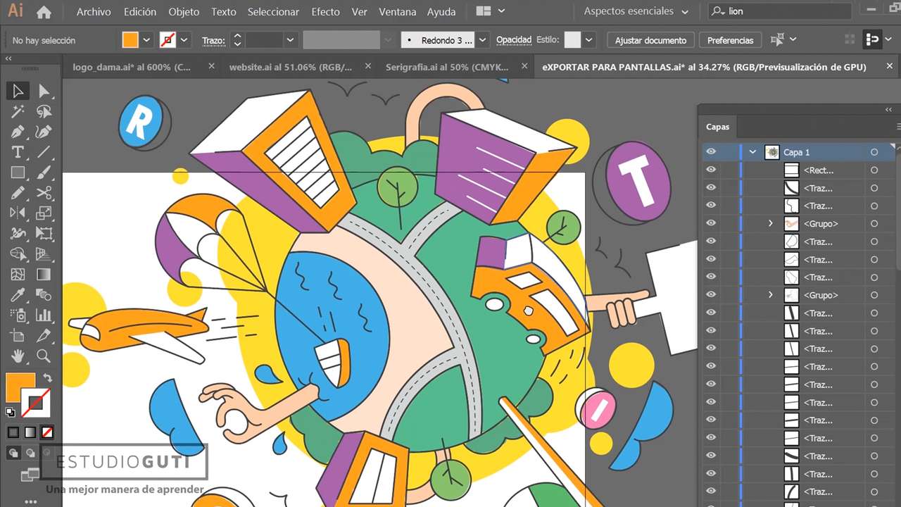 Adobe Illustrator онлайн-пазл
