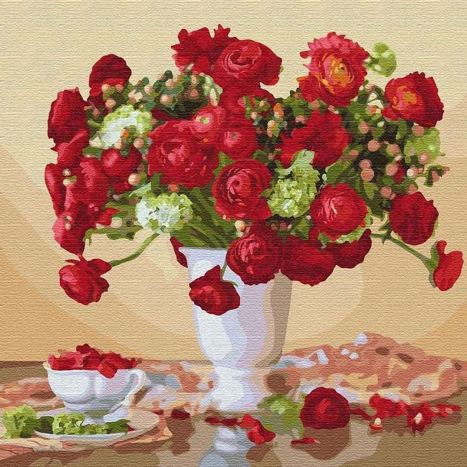 Afbeelding. rode rozen online puzzel