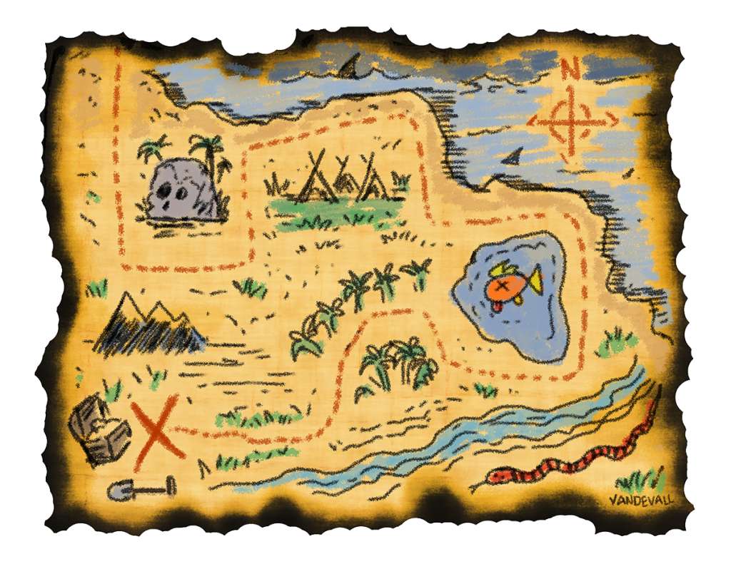 mappa del tesoro puzzle online