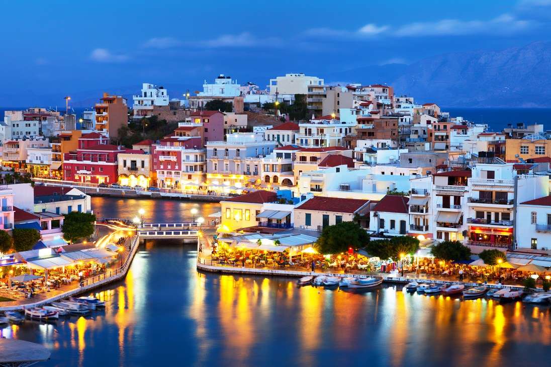 Острів Крит Агіос Ніколаос онлайн пазл
