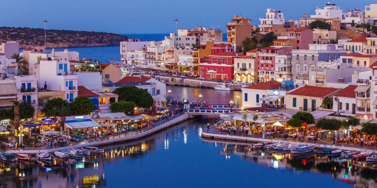 Остров Крит Агиос Николаос онлайн пъзел