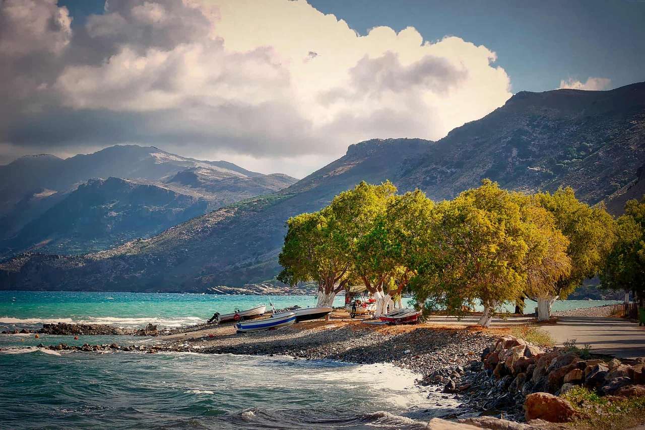 L'île de Crète Malia puzzle en ligne