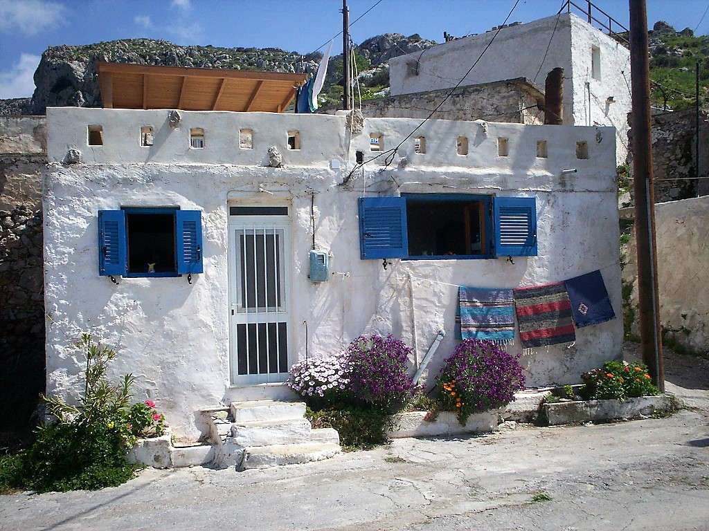 Планинско село на остров Крит онлайн пъзел