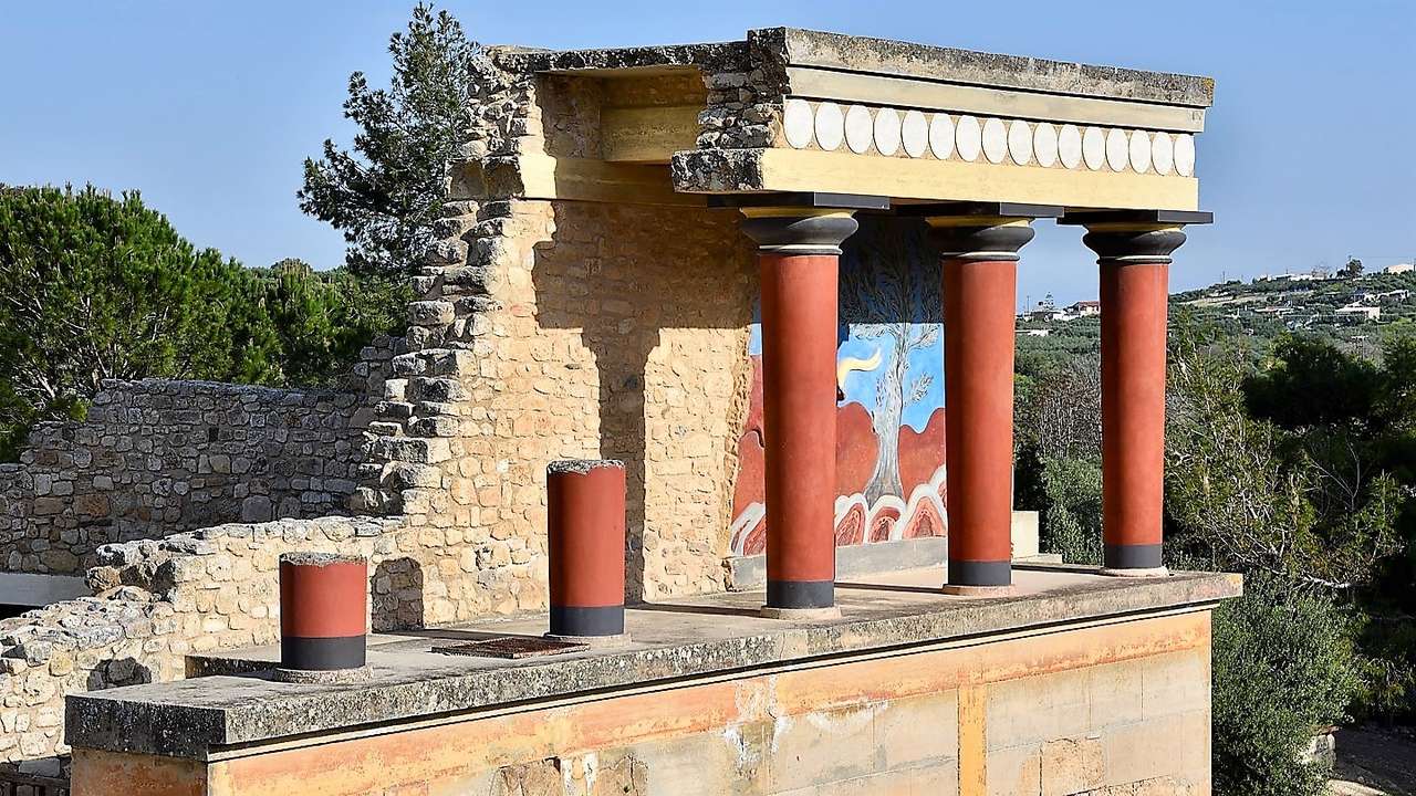 Ostrov Kréta Starověký Knossos skládačky online