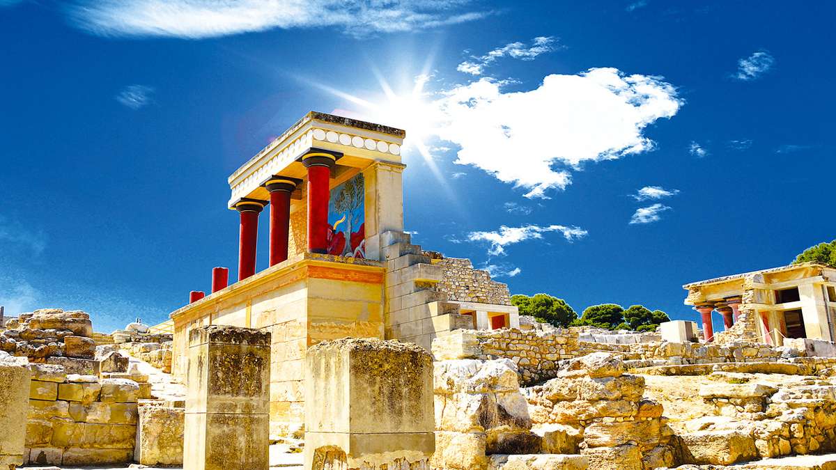 Insel Kreta Antikes Knossos Online-Puzzle