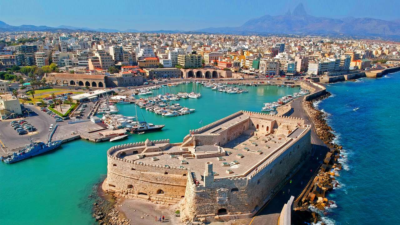 L'île d'Héraklion en Crète puzzle en ligne