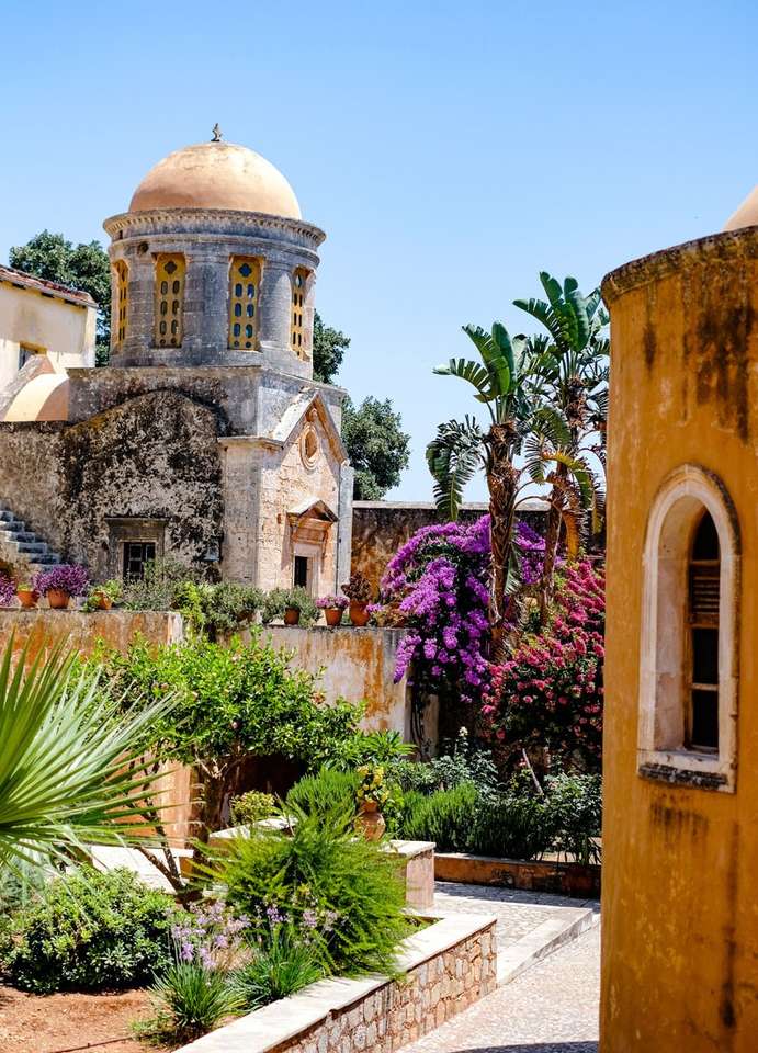 Île de Crète Monastère d'Agia Triada puzzle en ligne