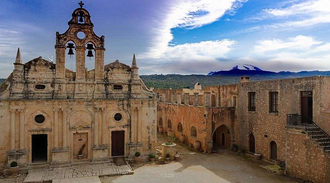 Insel Kreta Kloster Arkadi Online-Puzzle