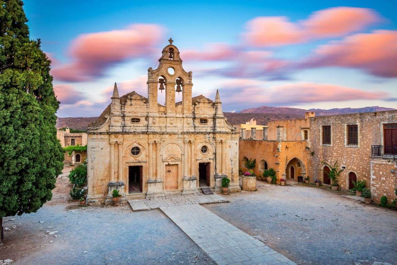 Ilha de Creta Mosteiro de Arkadi quebra-cabeças online