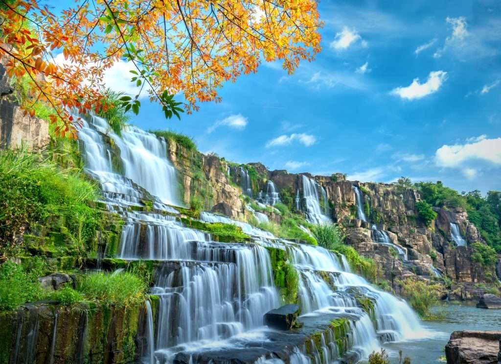 Watervallen in Vietnam online puzzel