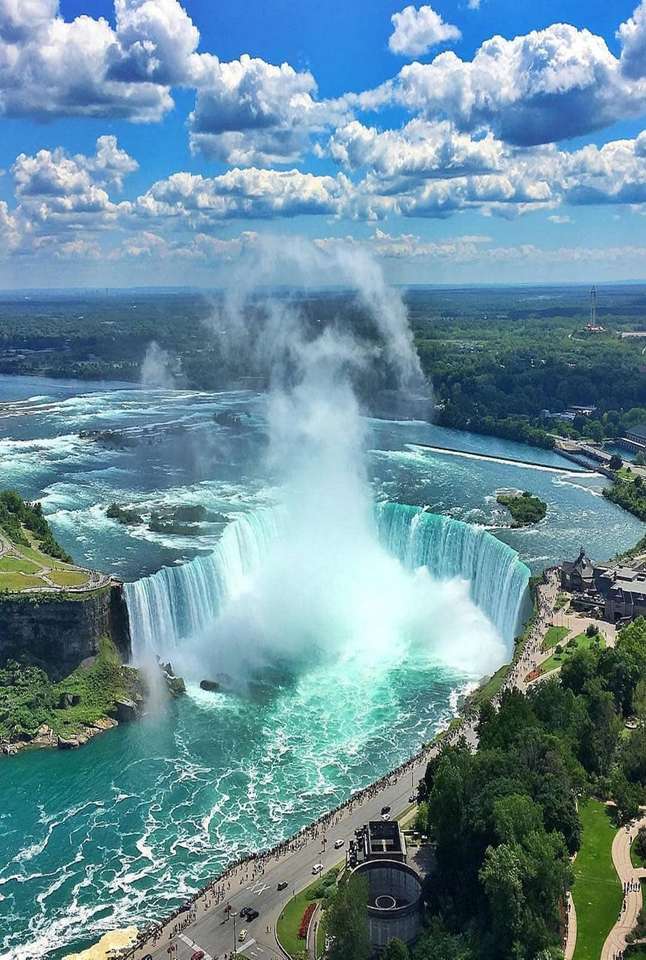 Niagara watervallen online puzzel