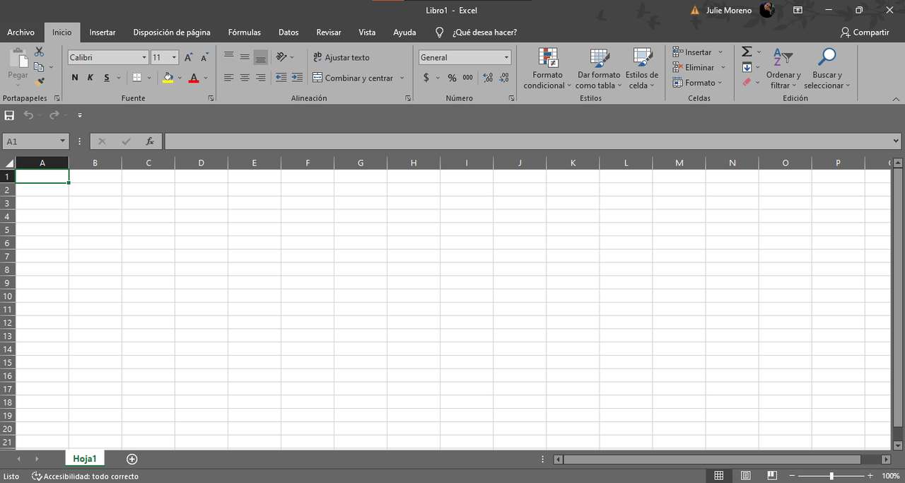 Microsoft Excel rompecabezas en línea