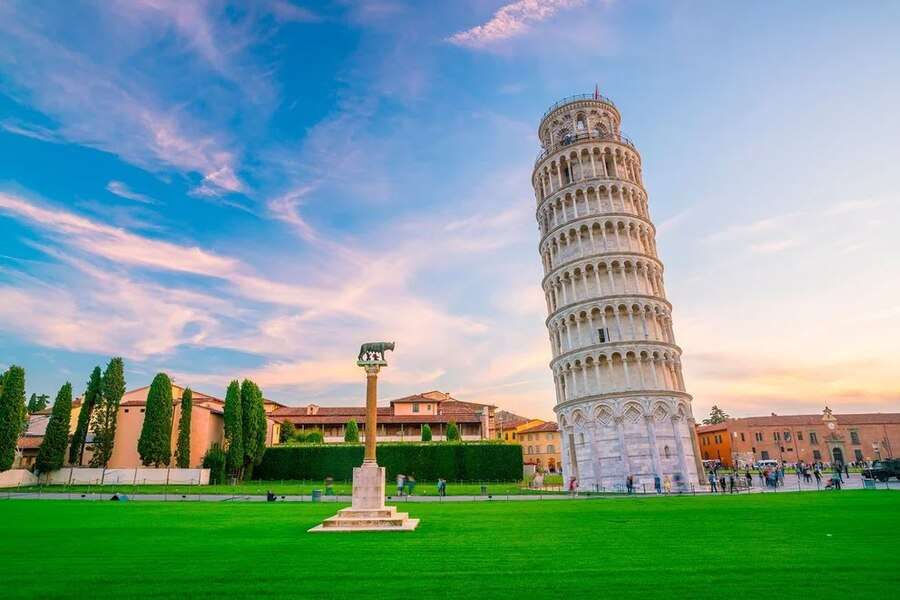 Наклонената кула в Пиза Италия онлайн пъзел