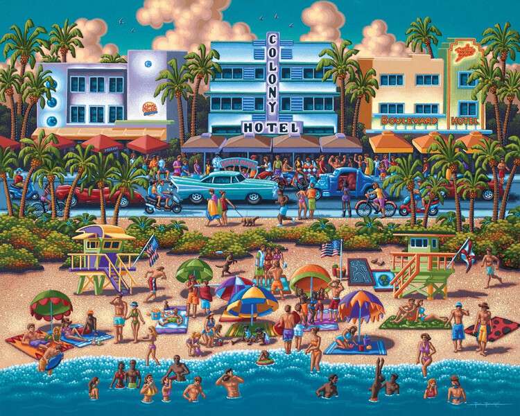 South Beach Florida puzzle online