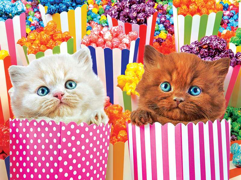 Popcornová koťátka #207 skládačky online