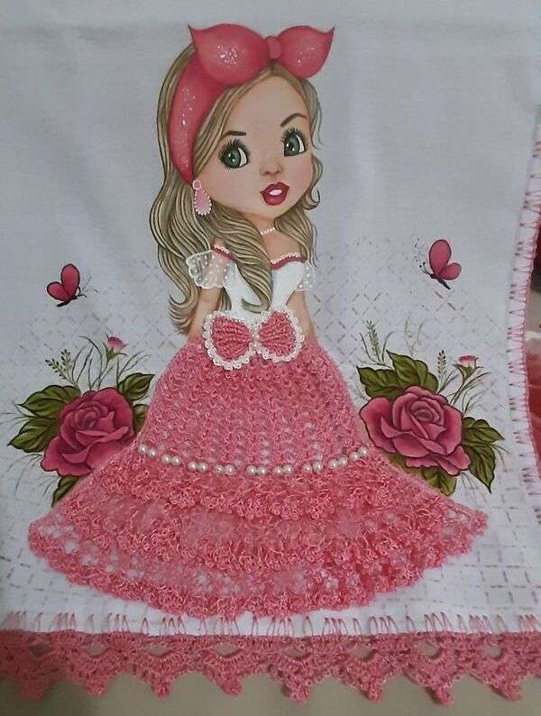 Розова рокля за момиче Diva онлайн пъзел
