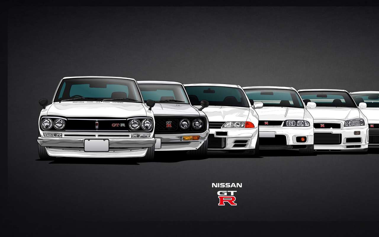 Nissan Skyline evolution Pussel online