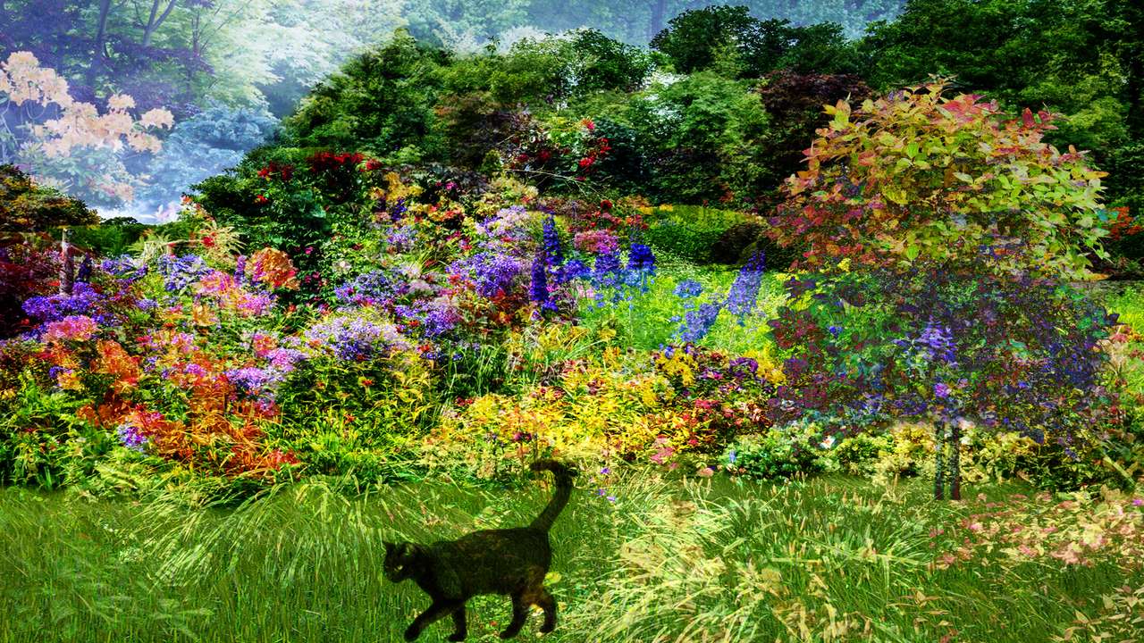 le jardin du chat puzzle en ligne