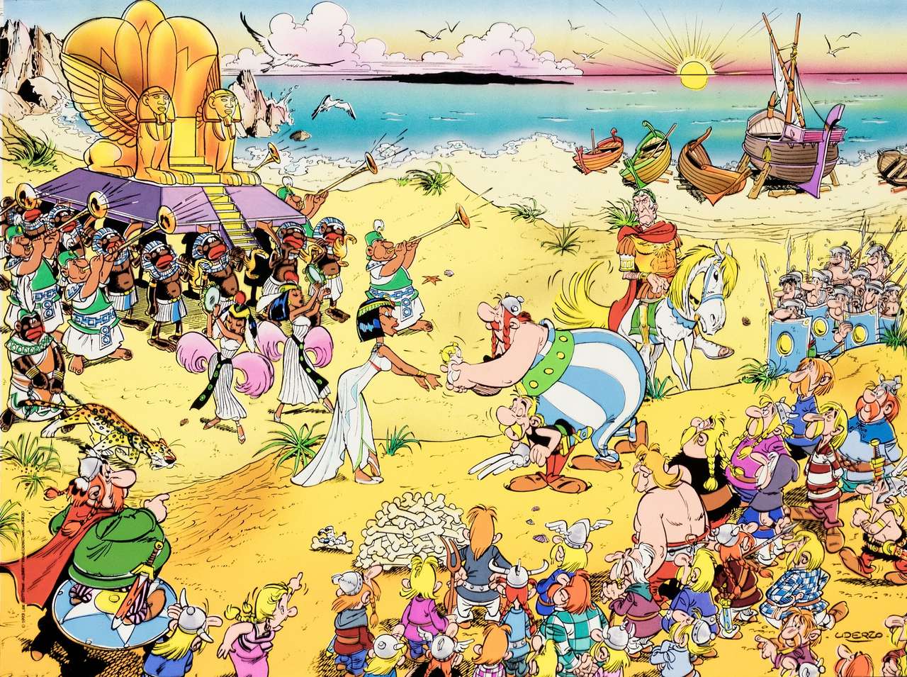 Asterix, Obelix und Kleopatra Online-Puzzle