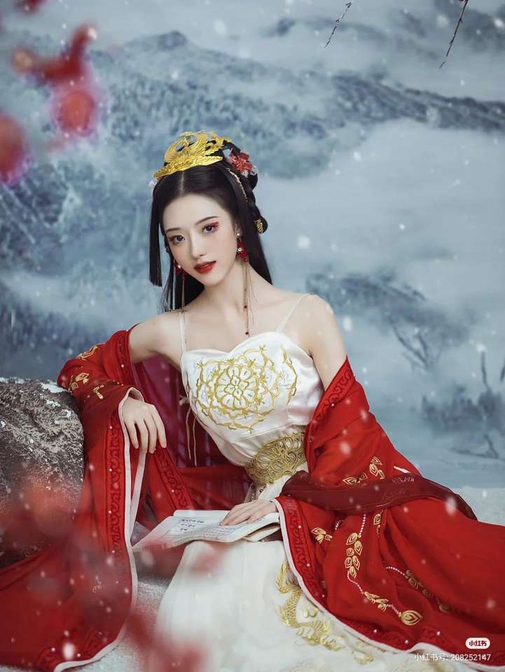 Geisha de iarnă jigsaw puzzle online