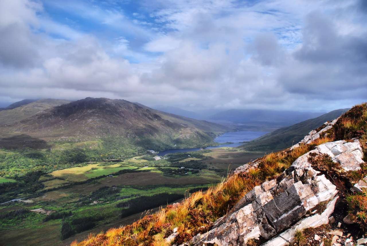 tolle landschaft in irland Online-Puzzle