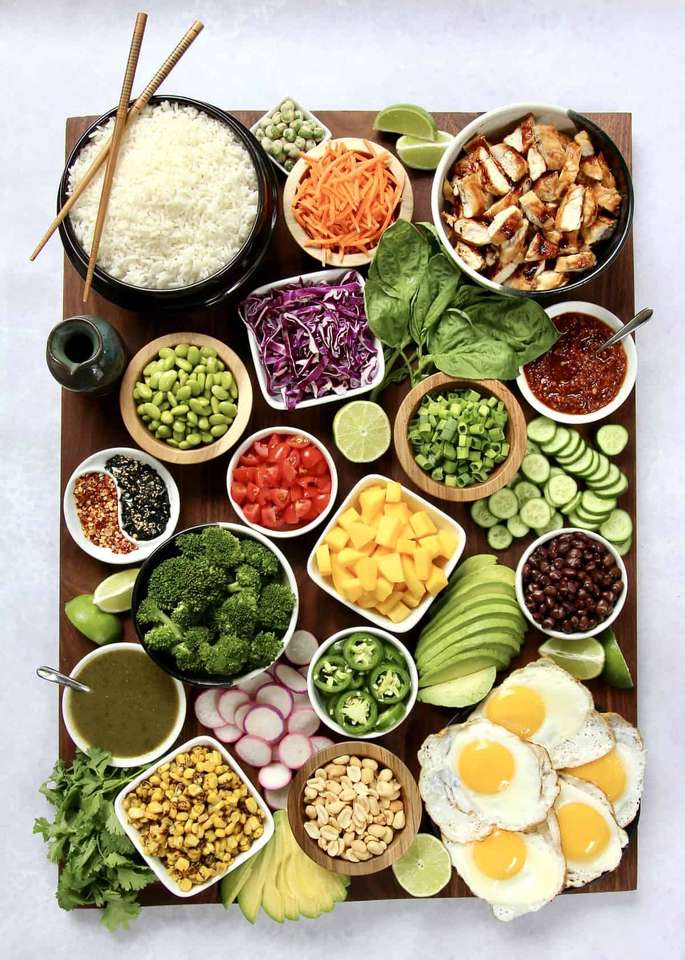 Assorted Food Board jigsaw puzzle online