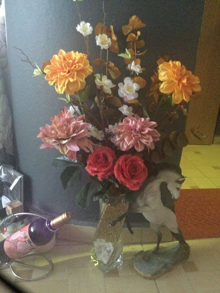 Flores no acesso ao quarto quebra-cabeças online