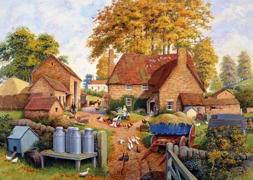 Farm in the countryside jigsaw puzzle online