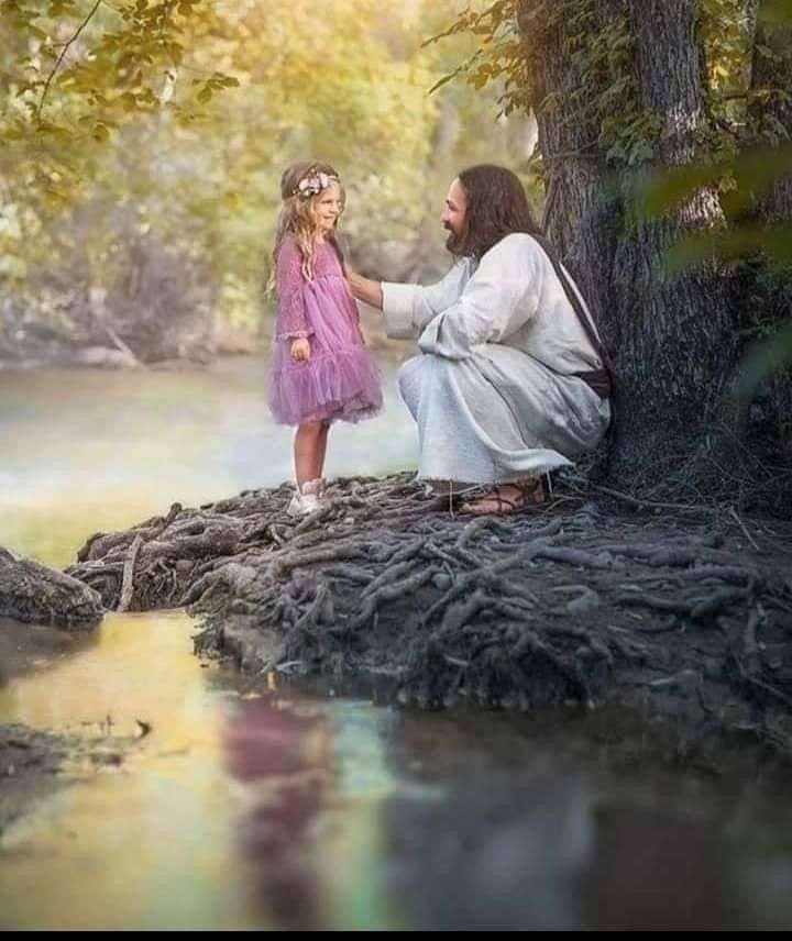 Meeting with Jesus by the river jigsaw puzzle online